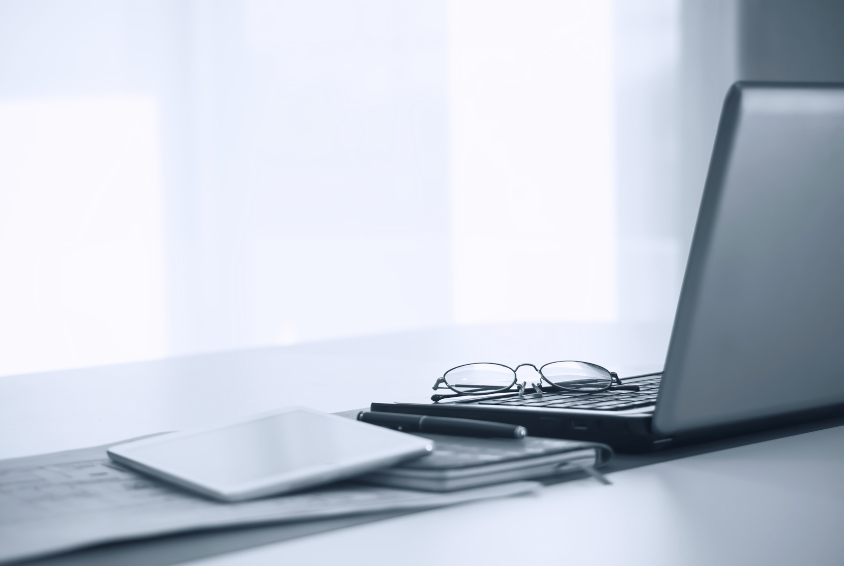 image showing laptop on desk